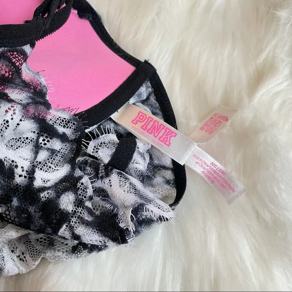 Floral Racer Back Bra - Picture 4 of 4